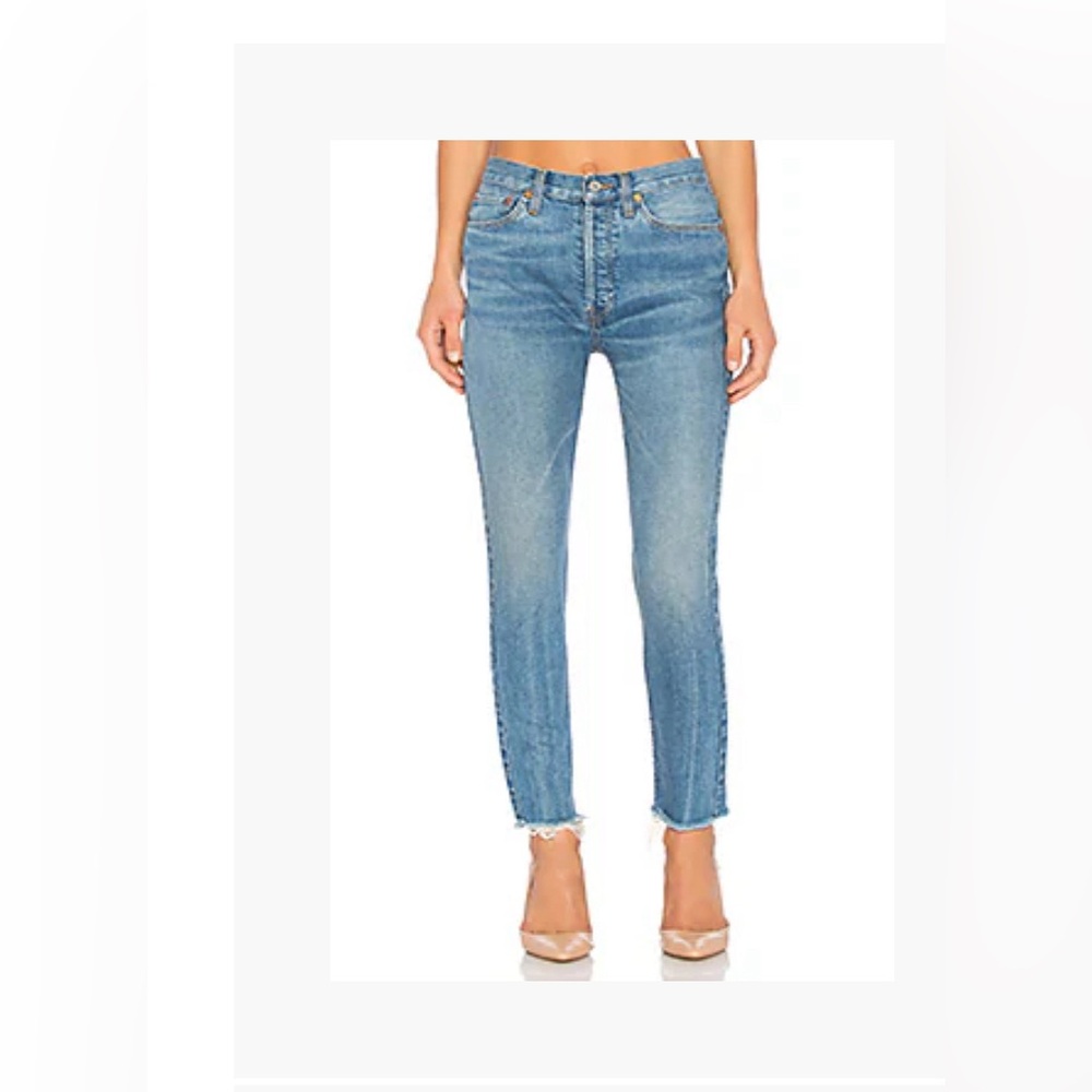 RE/DONE Jeans high waisted cropped jeans. Size 26